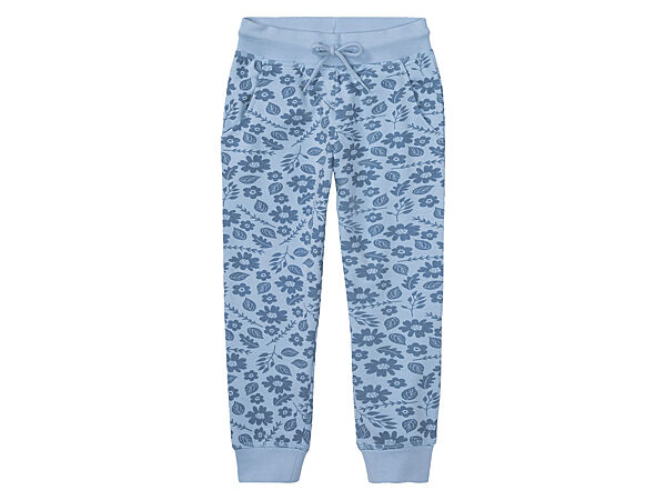 Спортивні штани двунитка для дівчинки Lupilu 498017 блакитний