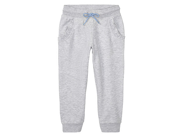 Спортивні штани двунитка для дівчинки Lupilu 498017 сірий