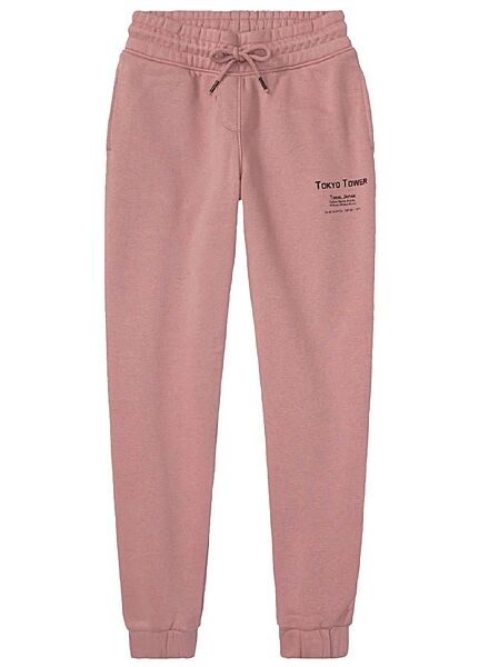 Спортивні штани джоггери бавовняні з начосом для дівчинки Pepperts 397724 рожевий