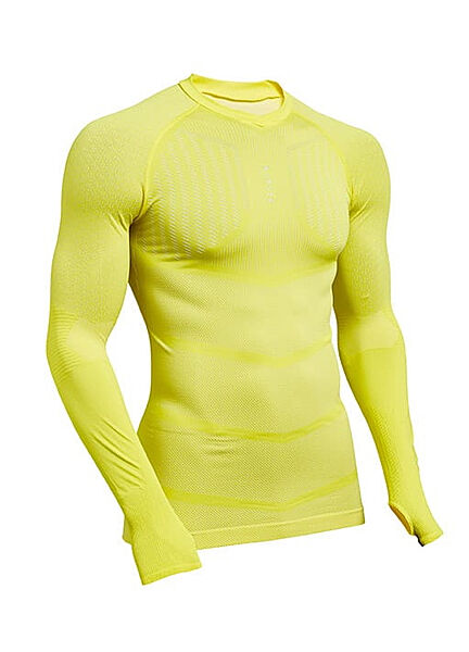 Термореглан із функціональної тканини для чоловіка Kipsta 73238 жовтий