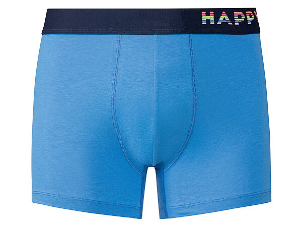 Труси шорти однотонні для чоловіка Happy Shorts 400521 блакитний