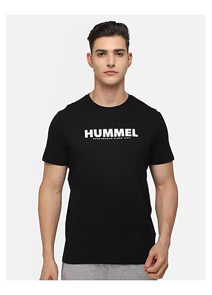 Футболка з логотипом для чоловіка Hummel 212569 чорний