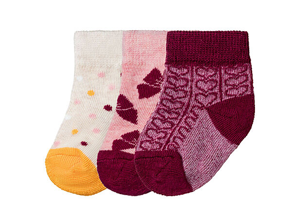 Шкарпетки 3 пари для дівчинки Lupilu 357564 Різнобарвний