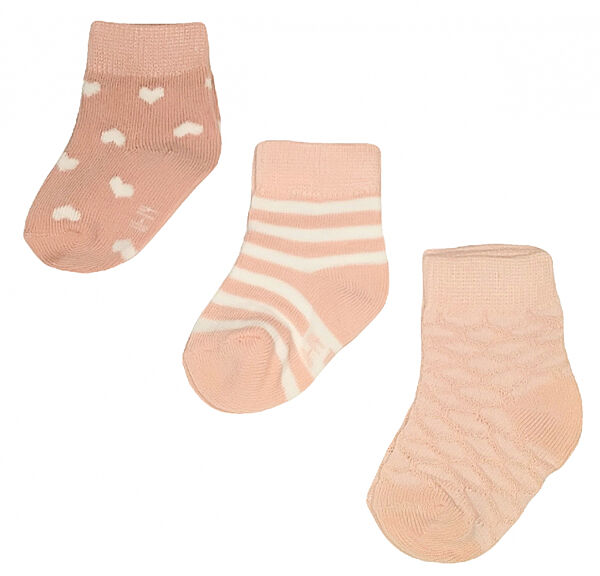 Шкарпетки 3 пари короткі для дівчинки Lupilu 329094 бежевий