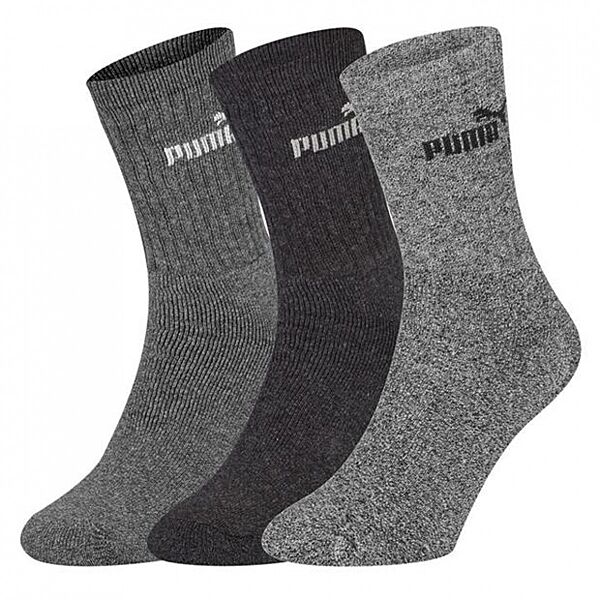 Шкарпетки 3 пари махра для жінки Puma 883296 03 сірий