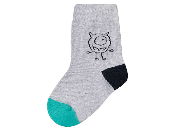Шкарпетки бавовняні для хлопчика Lupilu 370652-1 сірий
