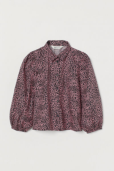 Блузка бавовняна для дівчинки H&M 0925542-001 рожевий