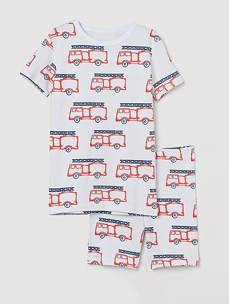Піжама футболка і шорти для хлопчика H&M 0957038-001 Різнобарвний