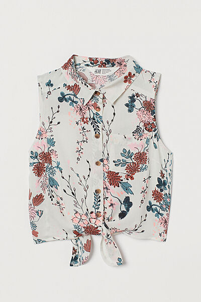 Блузка на зав&acuteязках для дівчинки H&M 0867837-004 Різнобарвний