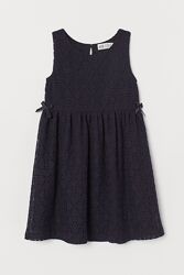 Плаття мереживне на підкладці для дівчинки H&M 0903697-002 темно-синій