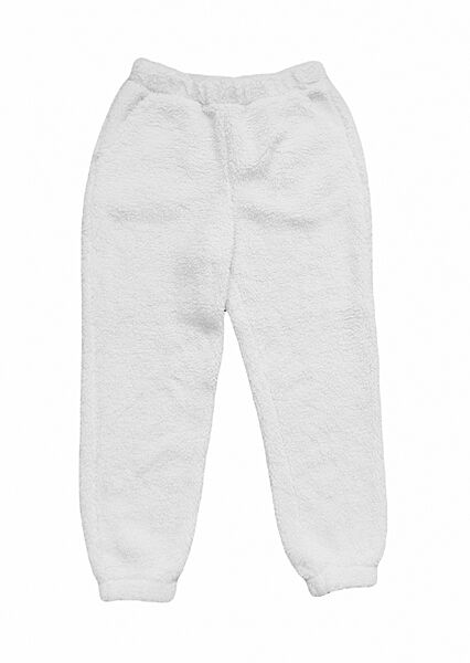 Піжамні штани зі штучної овчини для жінки H&M Divided 0942866-2 білий