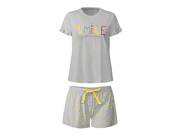 Піжама футболка і шорти для жінки Esmara LIDL 409994 сірий