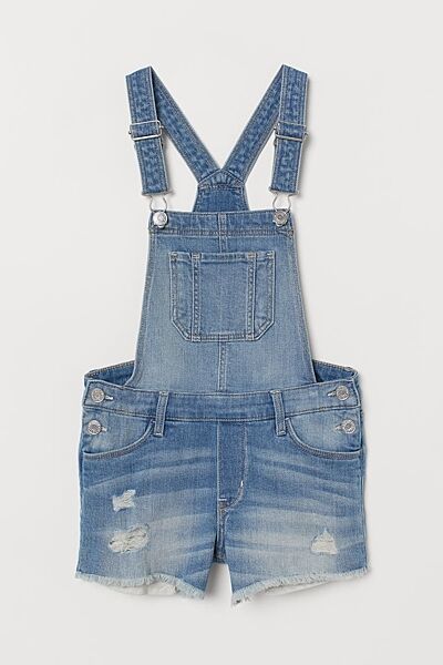 Напівкомбінезон Skinny джинсовий для дівчинки H&M 0715410-001 синій