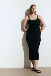 Плаття із жатої тканини для жінки H&M 1164787-001 чорний