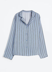 Сорочка піжамна атласна для жінки H&M 1136659-001 блакитний