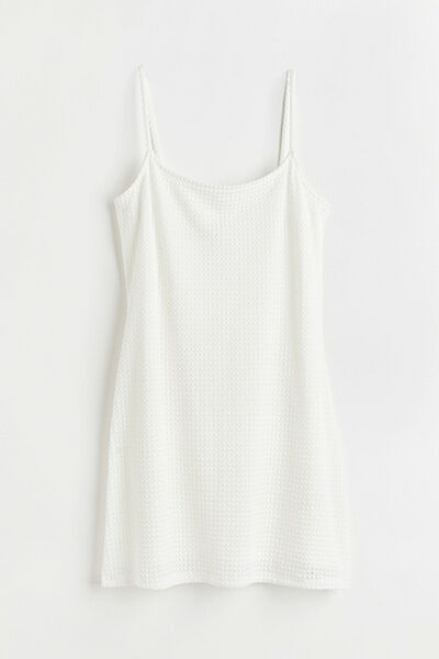 Плаття трикотажне на підкладці для жінки H&M 1065281-001 білий