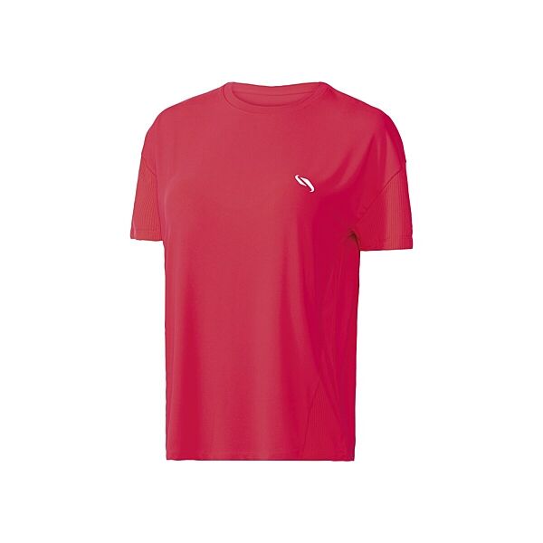 Спортивна футболка оверсайз з сітчатою вставкою для жінки Crivit 407238 рожевий