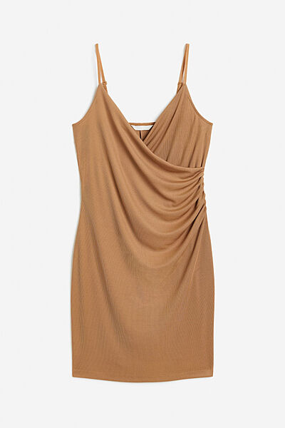 Плаття джерсі для жінки H&M 1154864-002 коричневий