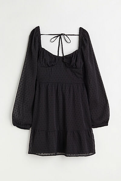 Плаття з вирізом ззаду для жінки H&M Divided 1081630-002 чорний