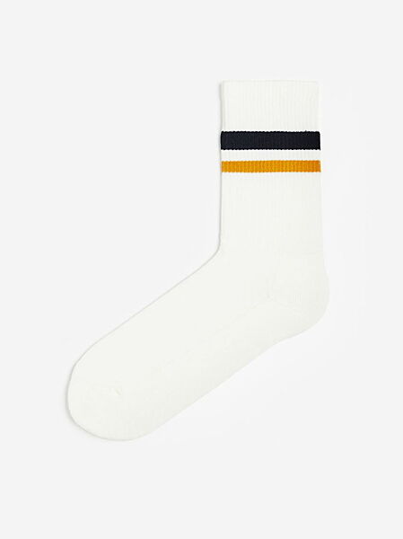 Шкарпетки махра з широкою резинкою для чоловіка H&M 0647207-054 білий