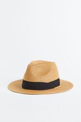 Шляпа з паперової соломки для жінки H&M 1121091-001 бежевий