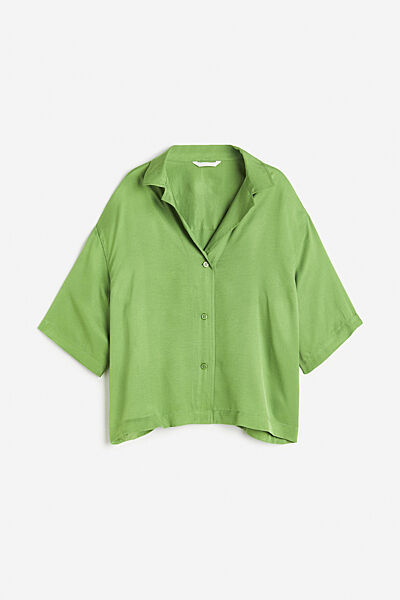 Блузка віскозна для жінки H&M 1131902-004 зелений