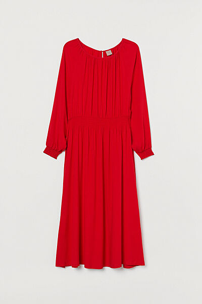 Плаття з віскозою для жінки H&M 0819082-002 червоний