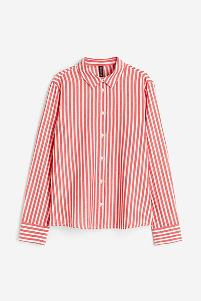 Рубашка прямого крою для жінки H&M Divided 1134781-003 червоний