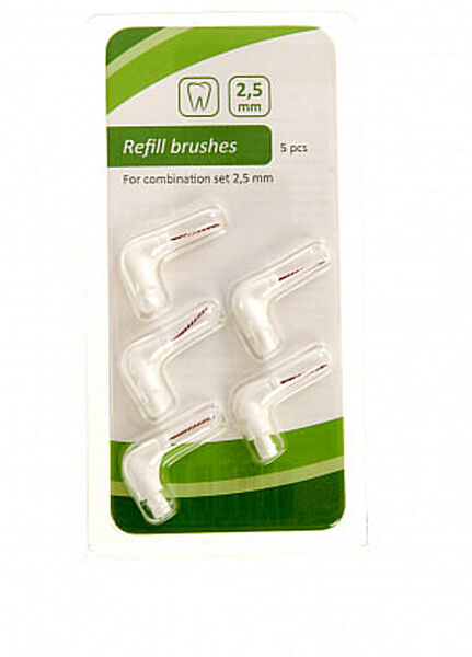 Зубні йоржики набір 5 шт. для міжзубних проміжків Edeka 802357 білий