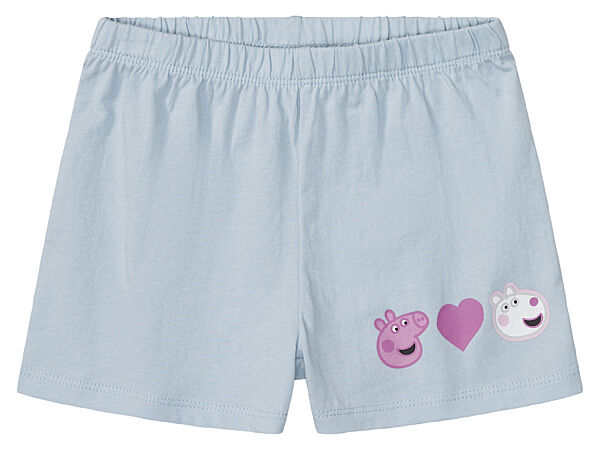 Піжамні шорти бавовняні для дівчинки Peppa Pig Свинка Пеппа 406152 блакитний