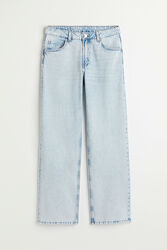 Джинси Regular Fit широкі прямі для жінки H&M 1026638-001 блакитний
