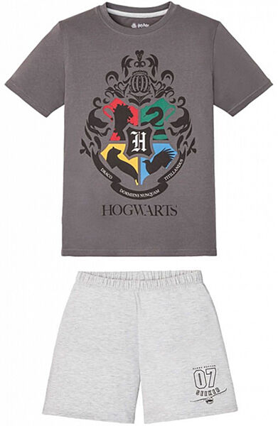 Піжама футболка і шорти для хлопчика Disney Harry Potter 349320 сірий