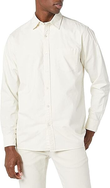 Рубашка оксфордська щільна для чоловіка Amazon Essentials DGM00007FW21 білий
