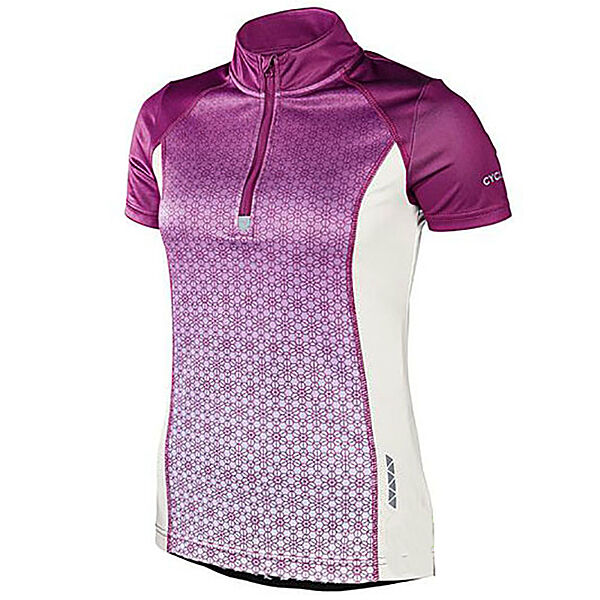 Велосипедна футболка з кишенями для жінки Crivit LIDL 272620 фіолетовий