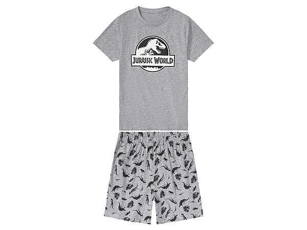 Піжама футболка і шорти для хлопчика Disney Jurassic World 406156 сірий