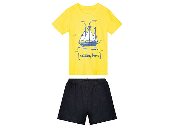 Піжама футболка і шорти для хлопчика Lupilu LIDL 372795-н Різнобарвний