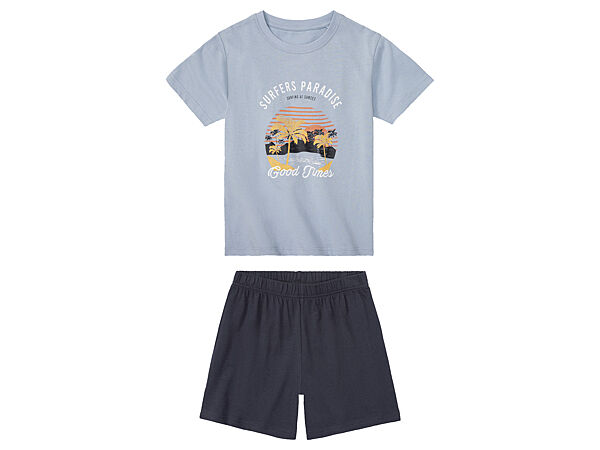 Піжама футболка і шорти для хлопчика Pepperts LIDL 409986-н блакитний