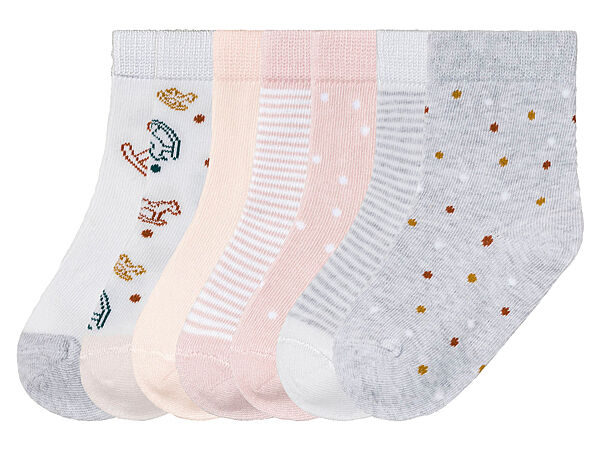 Шкарпетки 7 пар для дівчинки Lupilu LIDL 364962-1 Різнобарвний