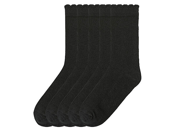 Шкарпетки набір 5 пар. для дівчинки Pepperts LIDL 364946 чорний