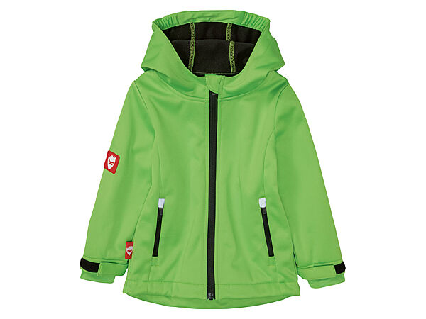 Куртка Softshell водовідштовхувальна та вітрозахисна для хлопчика Lupilu Dope Dyed 375430 салатовий
