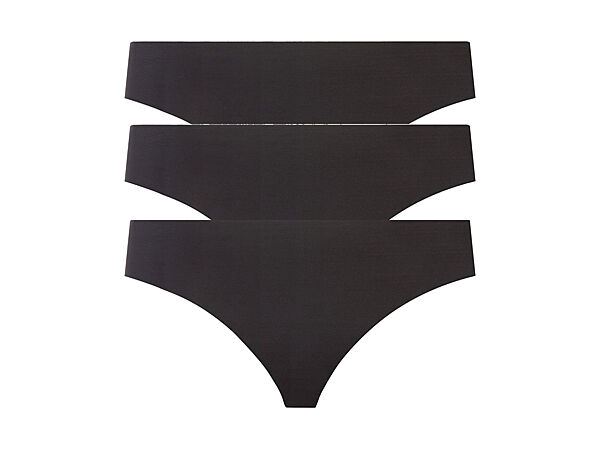 Трусики-стринги набір 3 шт. безшовні для жінки Esmara LIDL 372323 чорний