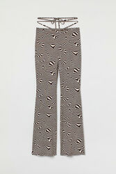 Штани Клеш розкльошені для жінки H&M 1030141-003 коричневий