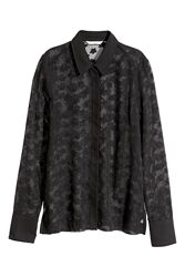 Блузка легка напівпрозора для жінки H&M 0548482-003 чорний