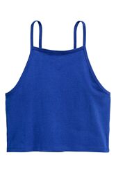 Майка укорочена для жінки H&M Divided 0377277-010 синій