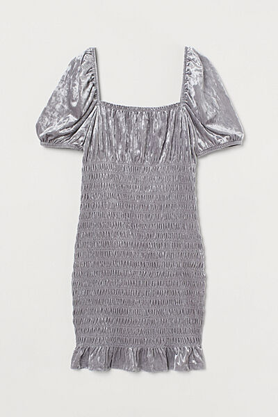 Сукня плаття велюрове для жінки H&M Divided 0934246-002 сірий