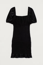 Сукня плаття велюрове для жінки H&M Divided 0934246-003 чорний