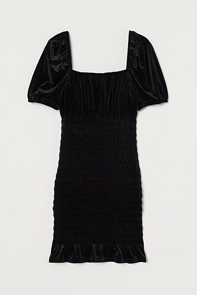 Сукня плаття велюрове для жінки H&M Divided 0934246-003 чорний