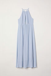 Сукня плаття довге з підкладкою для жінки H&M 0614423-001 блакитний