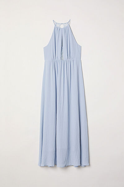 Сукня плаття довге з підкладкою для жінки H&M 0614423-001 блакитний