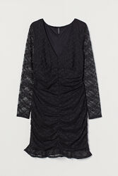 Сукня плаття з мережива для жінки H&M Divided 0919040-001 чорний